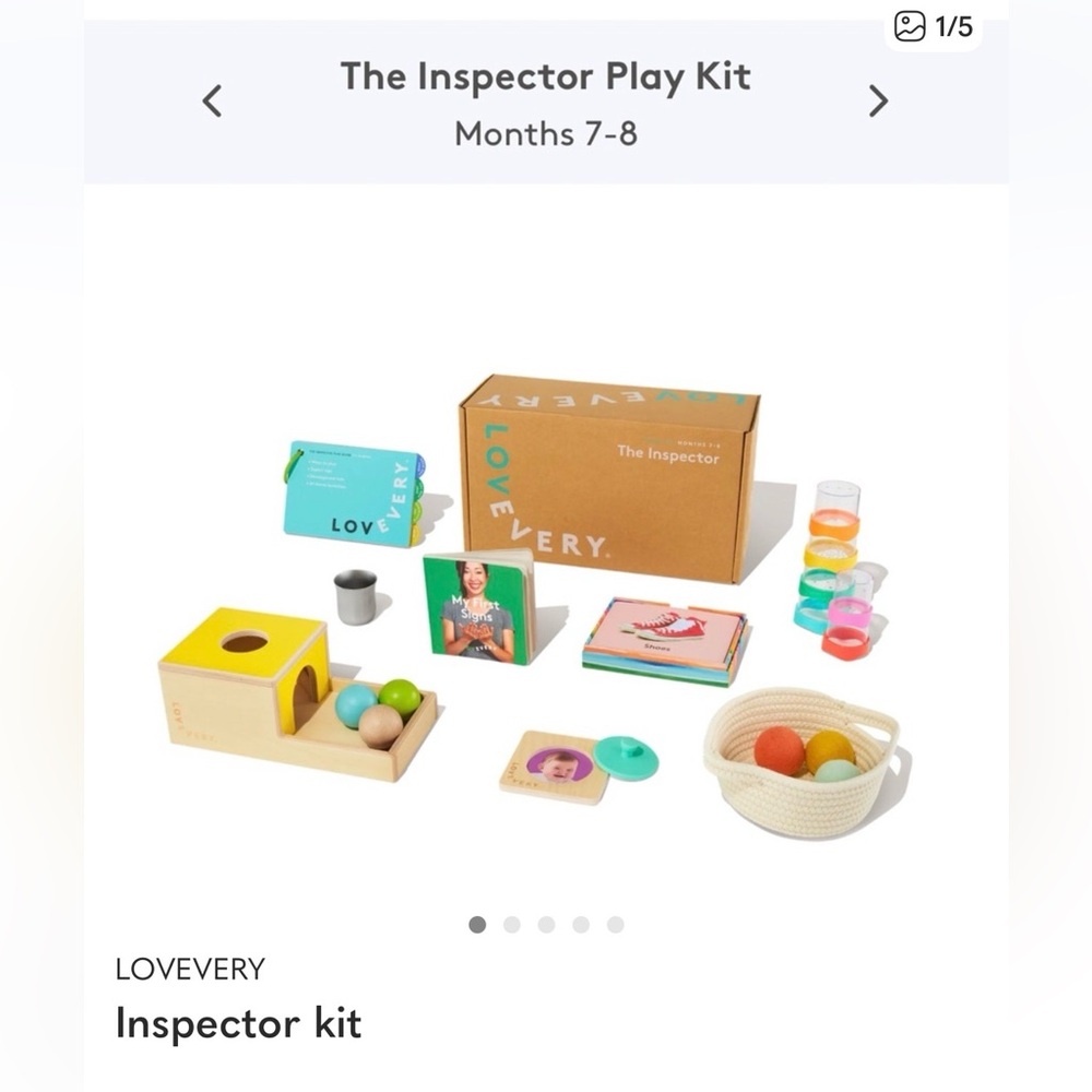 Lovevery Inspector Play Kit - Colorful Learning Set
